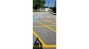 Parking lot stenciling