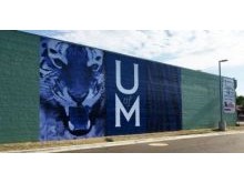 UofM Large Format Vinyl Graphics on Brick
