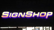 Sign Shop Illuminated