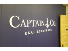 Captain &amp; Co Dimensional Letters In Lobby