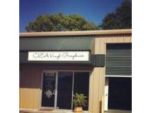 Our new shop! We are still working on the window graphics, but this is what it looks so far :)